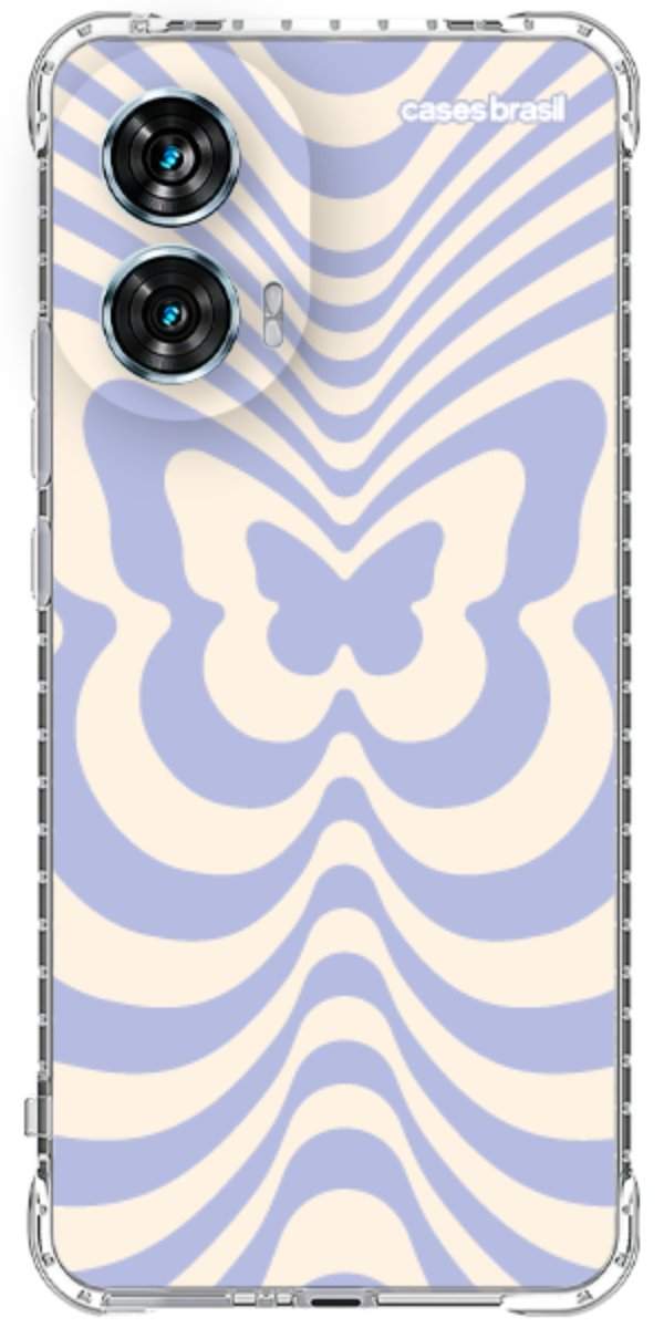 Capinha para Celular Borboleta Retrô Azul