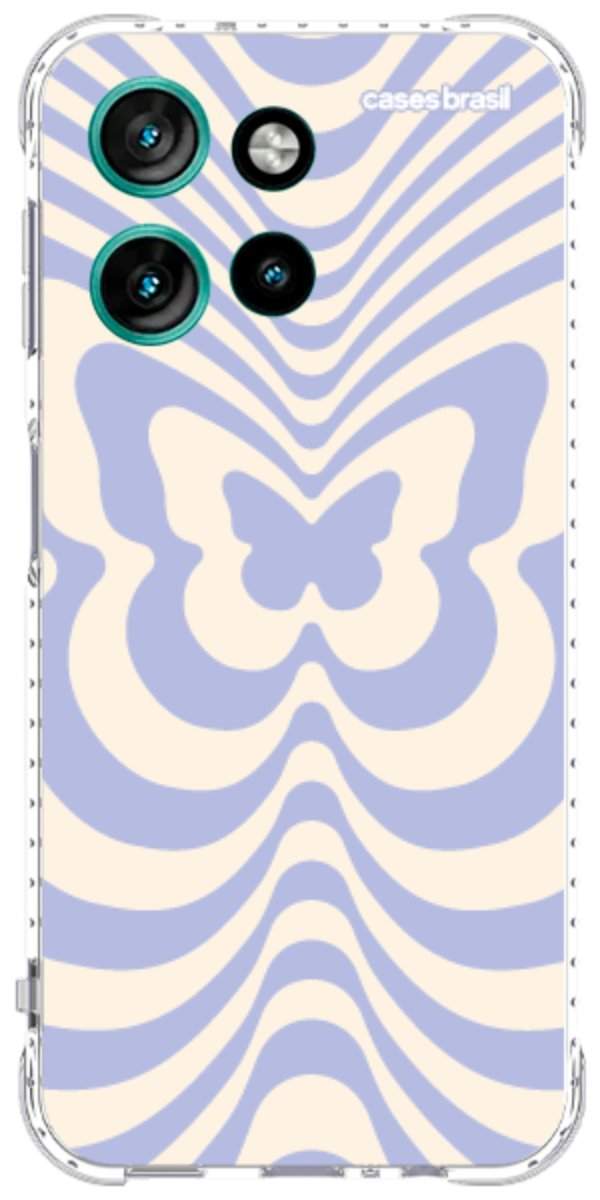 Capinha para Celular Borboleta Retrô Azul
