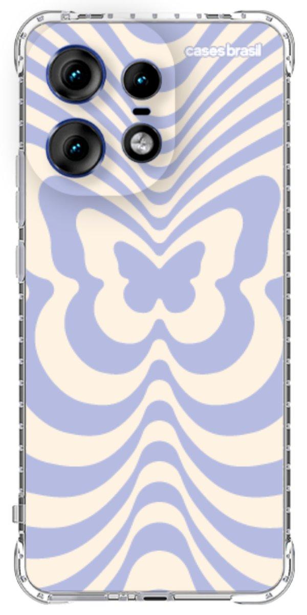 Capinha para Celular Borboleta Retrô Azul