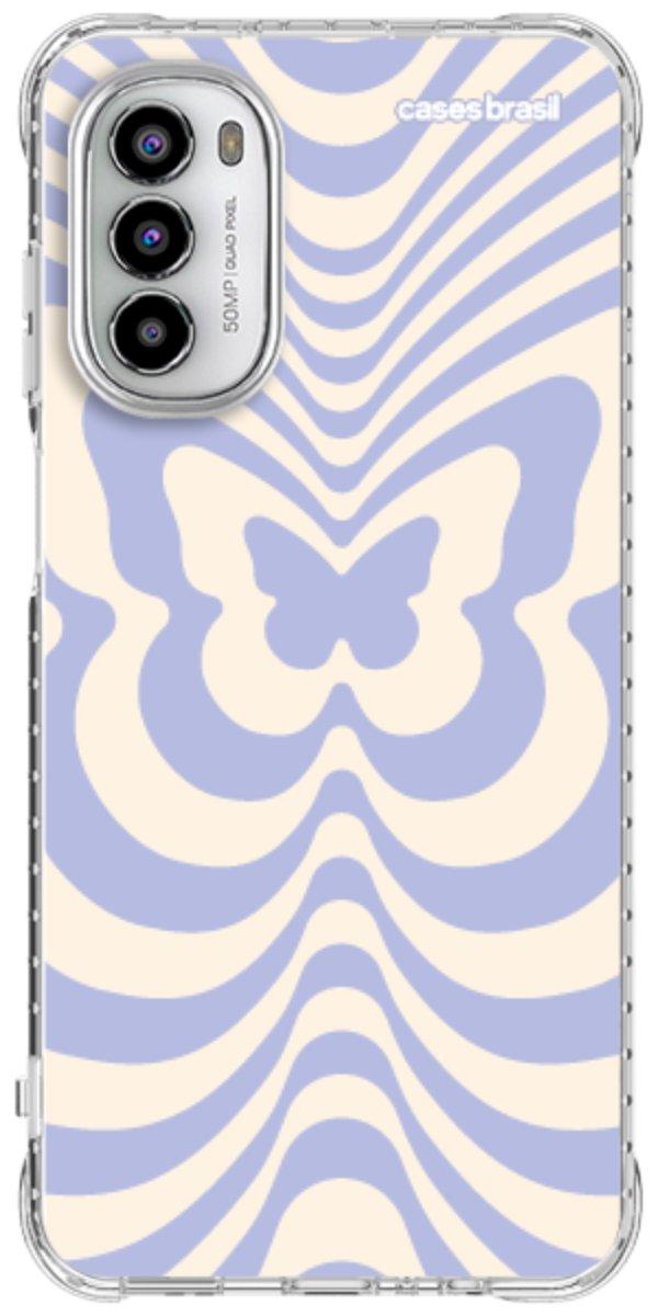 Capinha para Celular Borboleta Retrô Azul