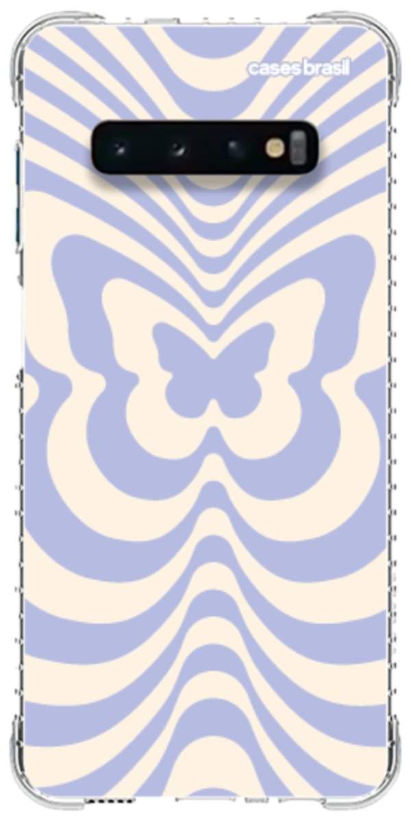 Capinha para Celular Borboleta Retrô Azul