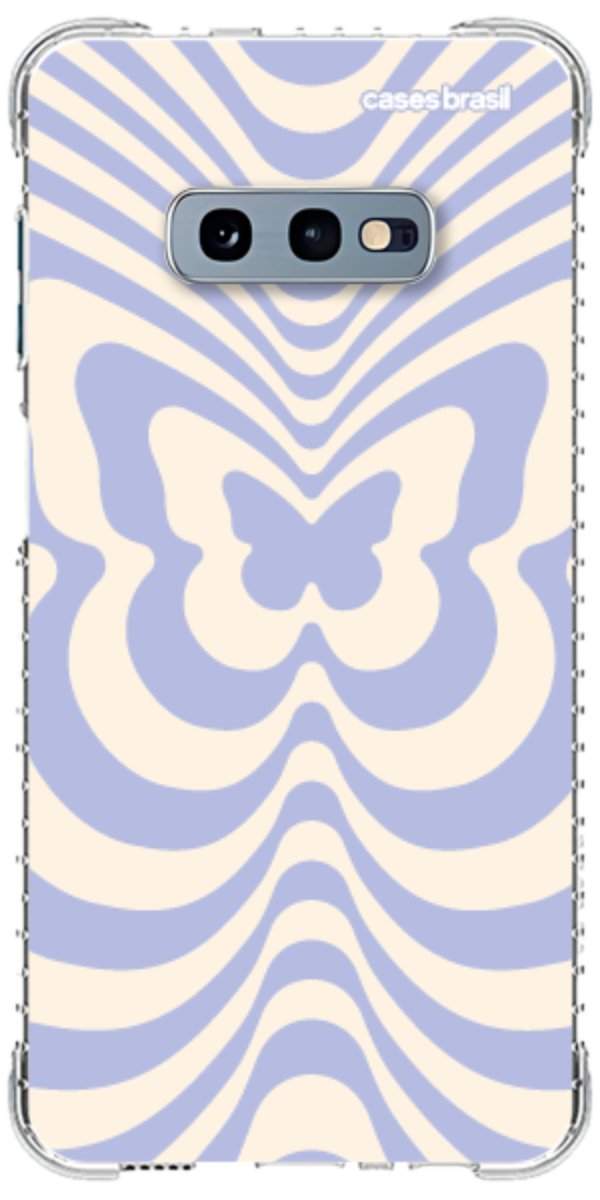 Capinha para Celular Borboleta Retrô Azul