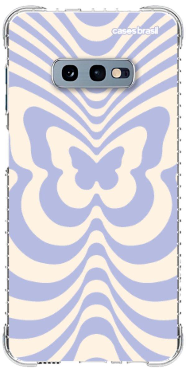 Capinha para Celular Borboleta Retrô Azul