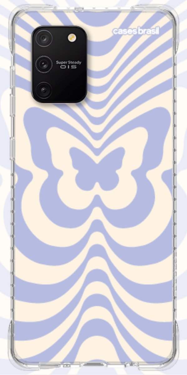 Capinha para Celular Borboleta Retrô Azul