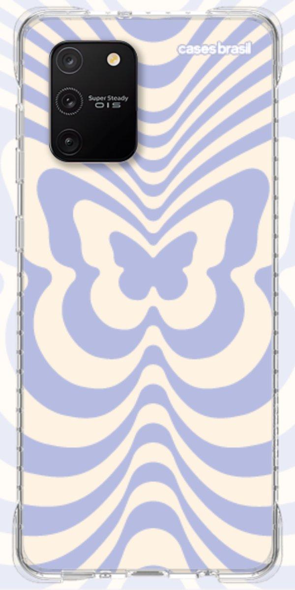 Capinha para Celular Borboleta Retrô Azul