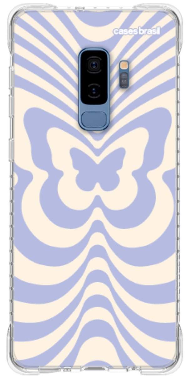 Capinha para Celular Borboleta Retrô Azul
