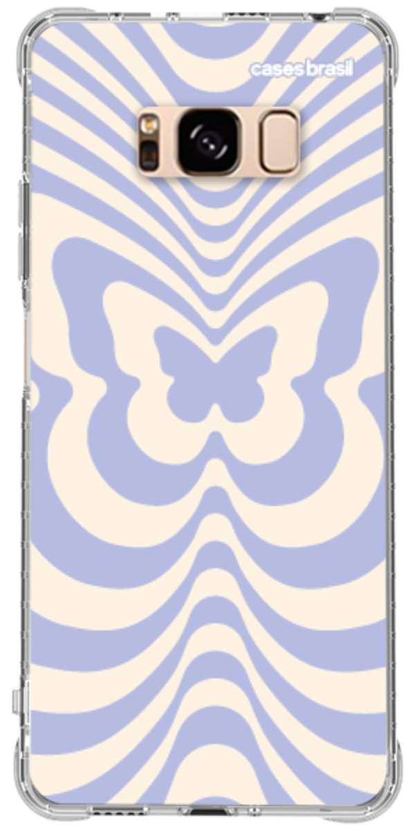 Capinha para Celular Borboleta Retrô Azul