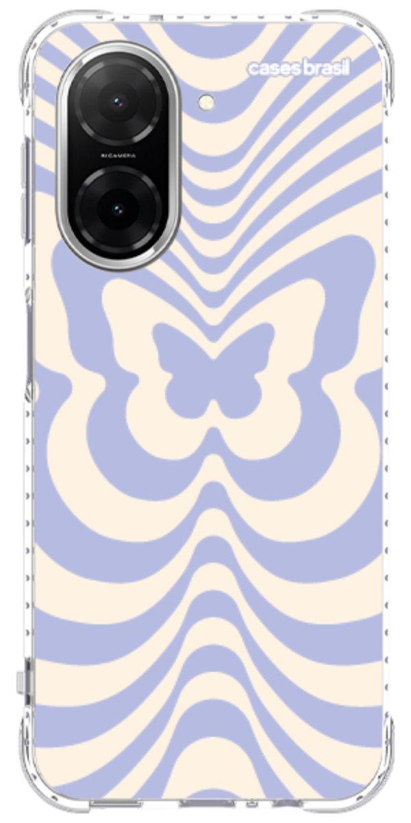 Capinha para Celular Borboleta Retrô Azul