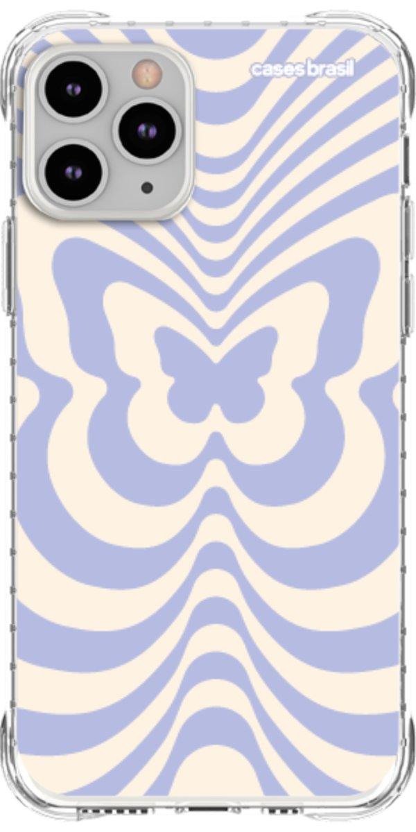 Capinha para Celular Borboleta Retrô Azul