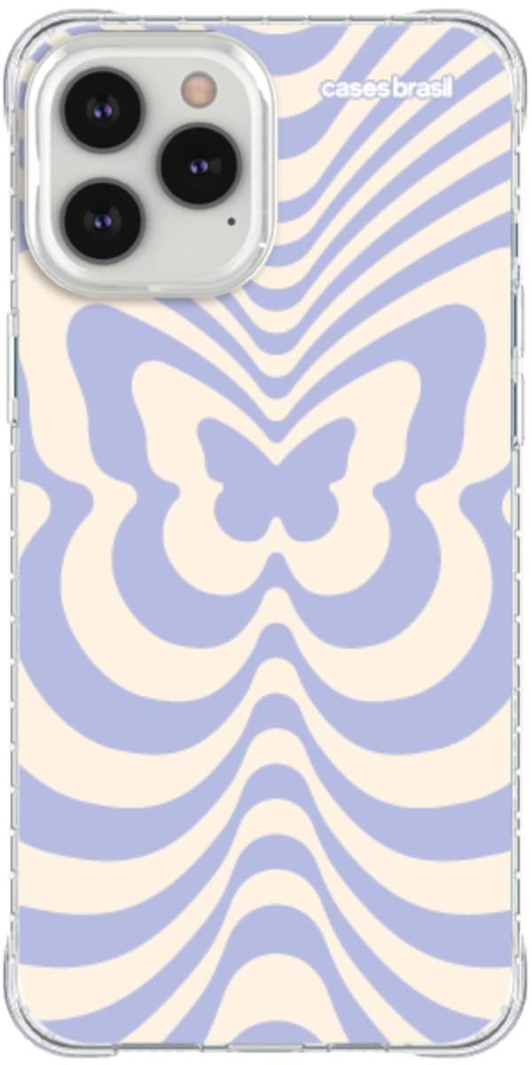 Capinha para Celular Borboleta Retrô Azul
