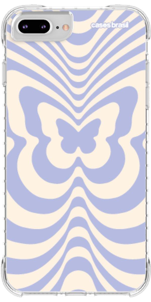 Capinha para Celular Borboleta Retrô Azul