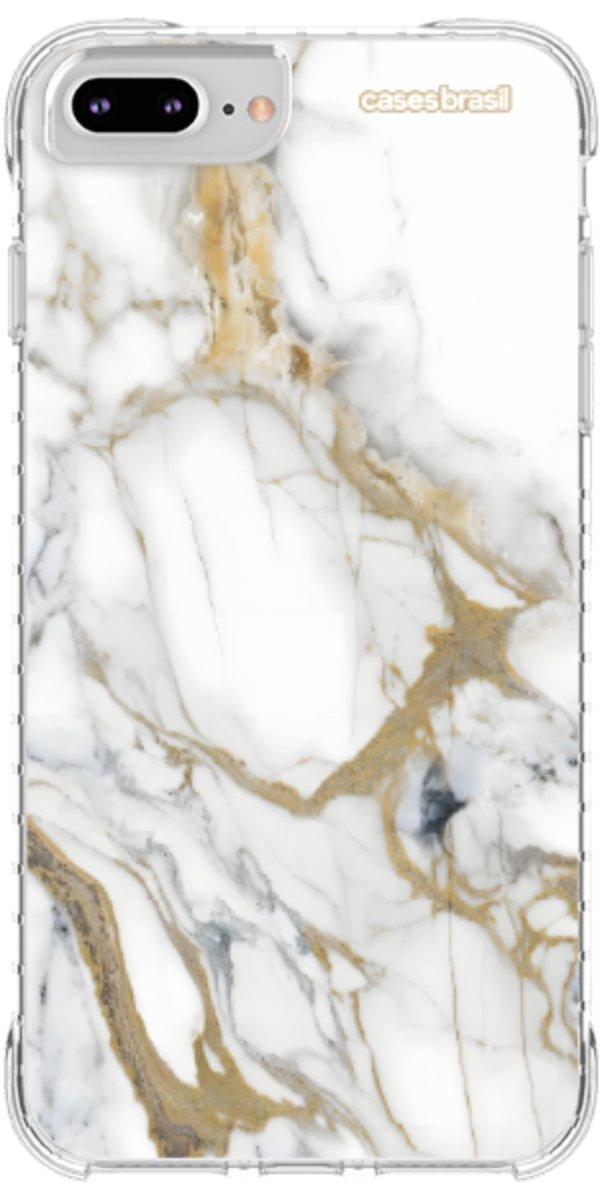 Capinha para Celular Mármore Carrara Dourado