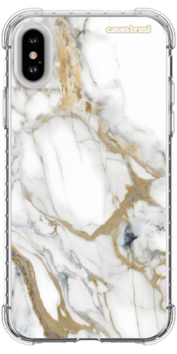 Capinha para Celular Mármore Carrara Dourado