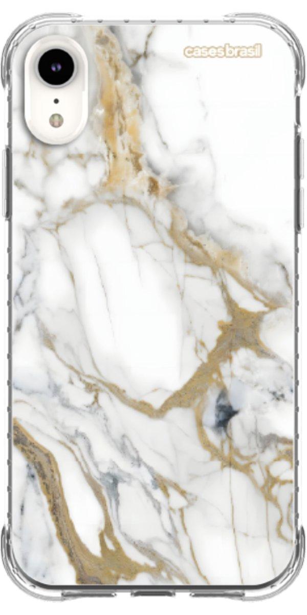 Capinha para Celular Mármore Carrara Dourado
