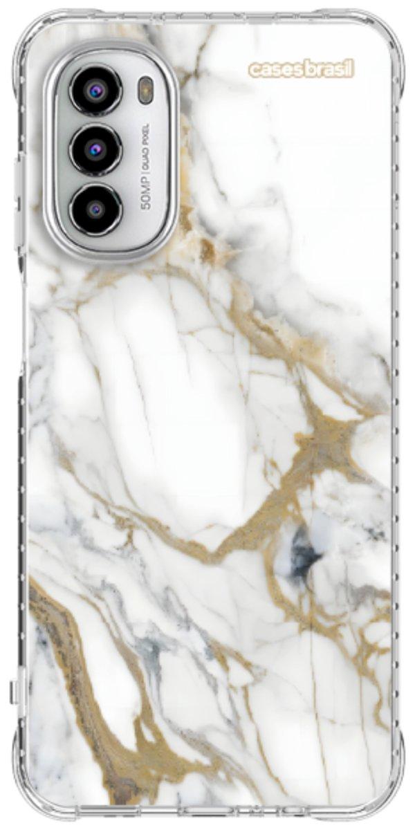 Capinha para Celular Mármore Carrara Dourado