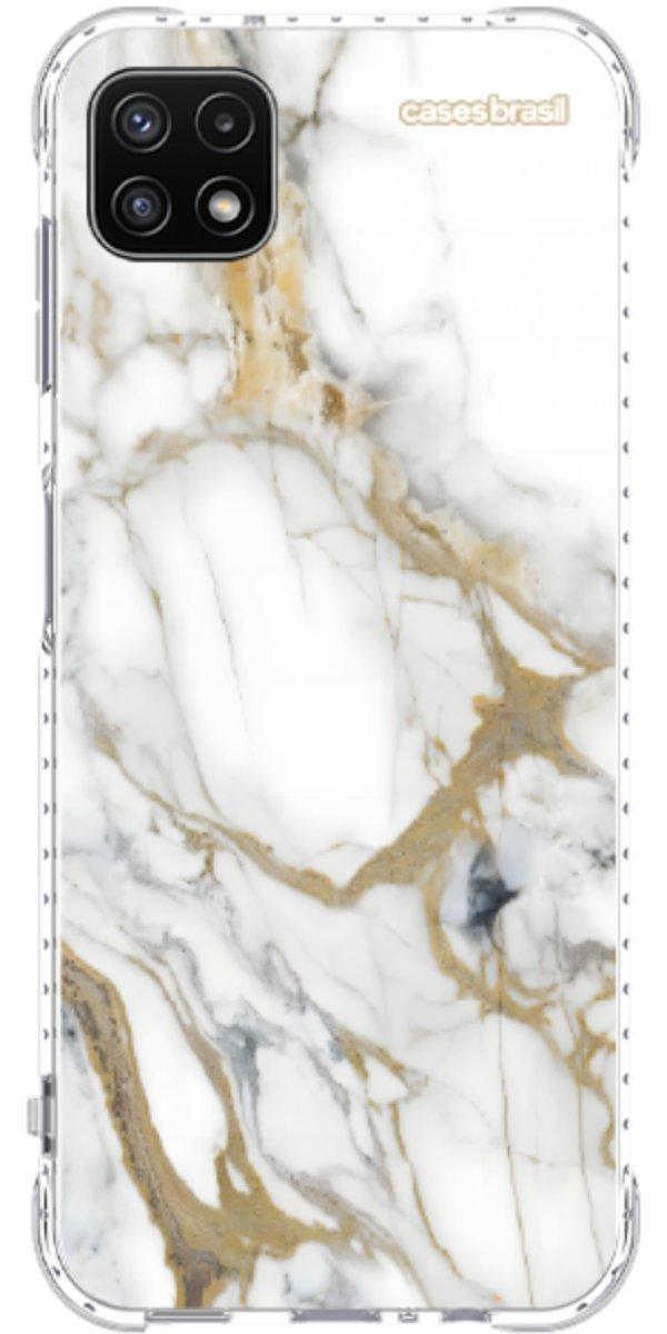 Capinha para Celular Mármore Carrara Dourado