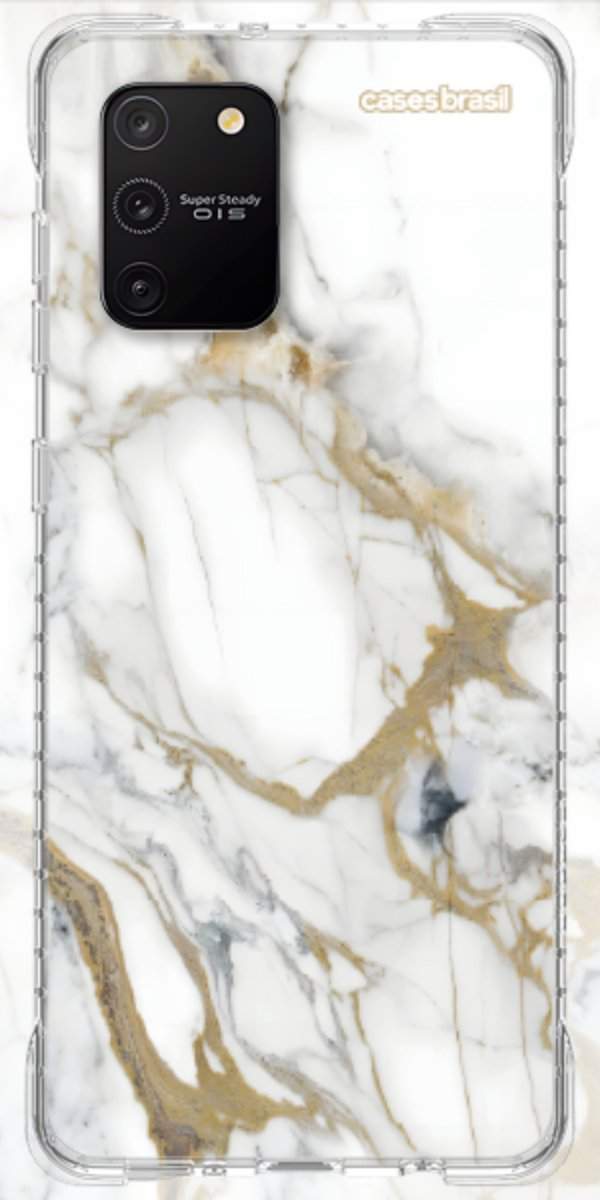 Capinha para Celular Mármore Carrara Dourado