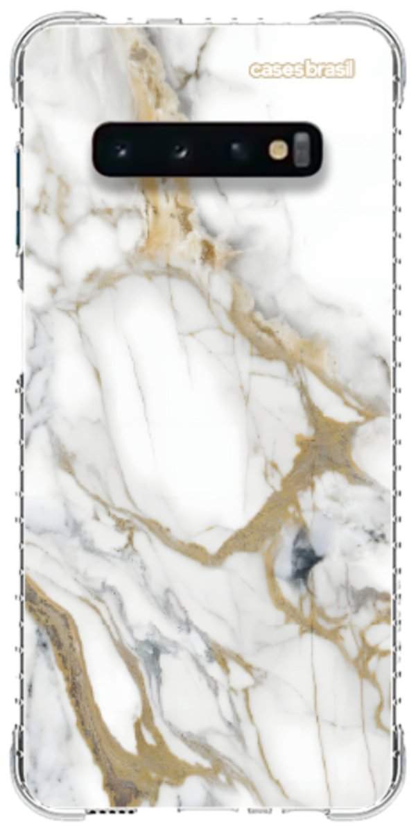 Capinha para Celular Mármore Carrara Dourado
