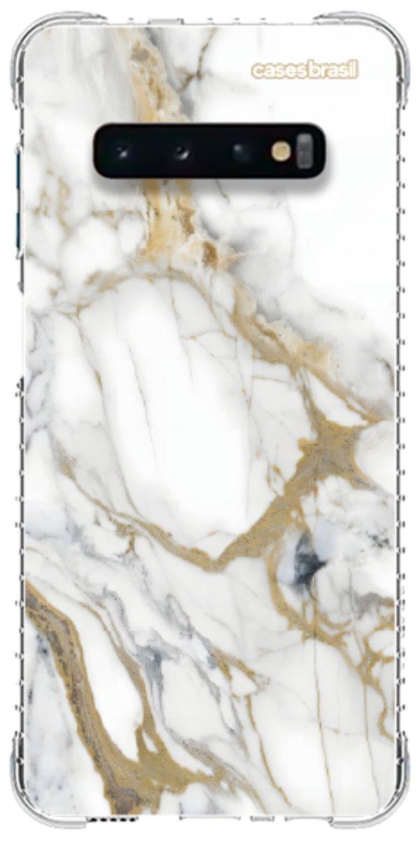 Capinha para Celular Mármore Carrara Dourado