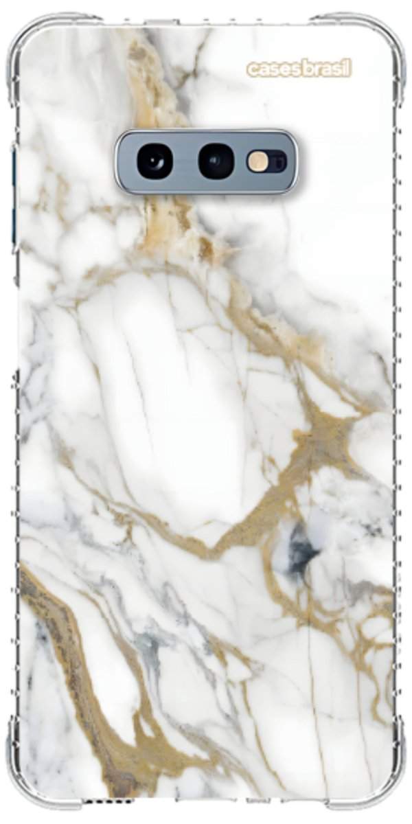 Capinha para Celular Mármore Carrara Dourado