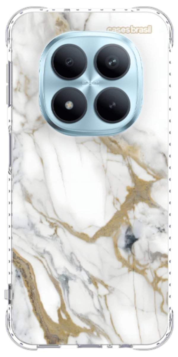 Capinha para Celular Mármore Carrara Dourado