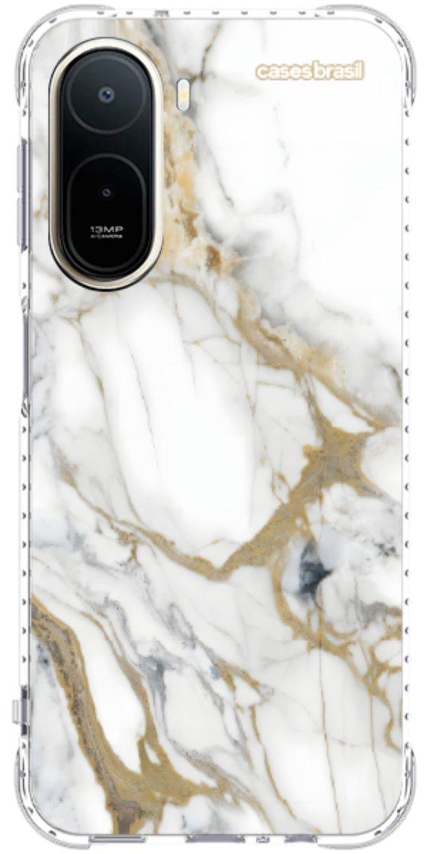 Capinha para Celular Mármore Carrara Dourado