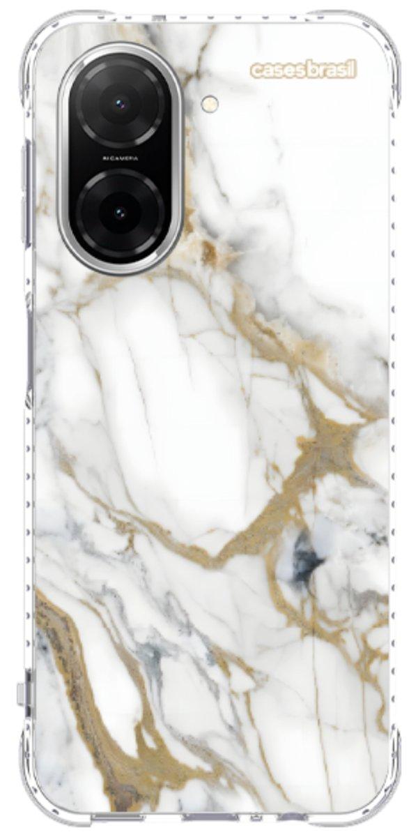 Capinha para Celular Mármore Carrara Dourado