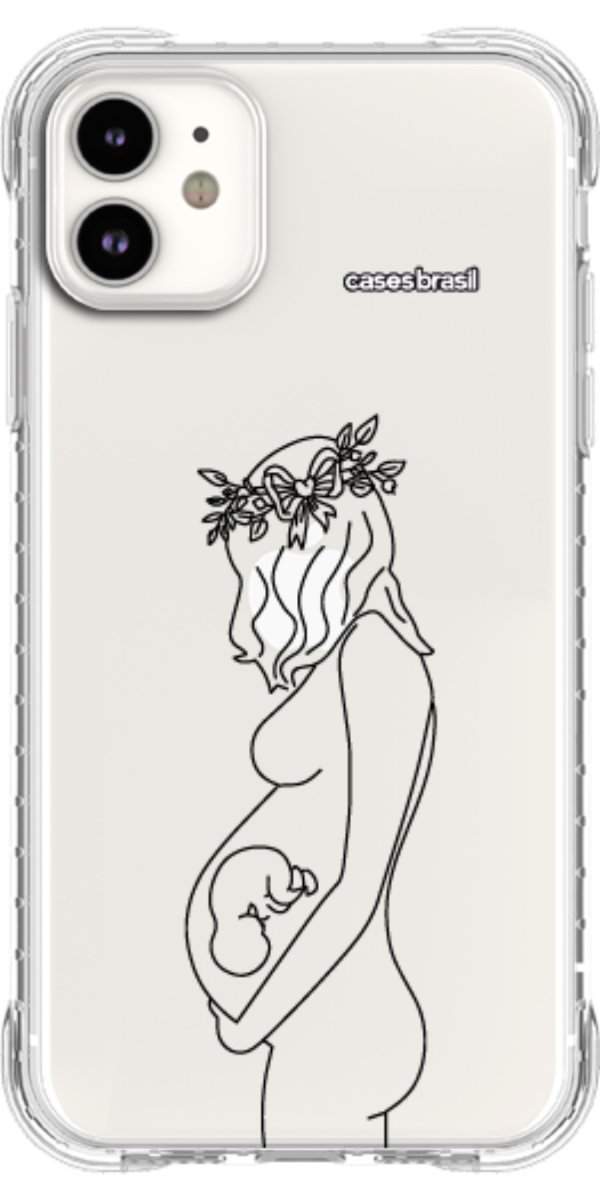 Capinha para Celular Traços de Amor Gestante