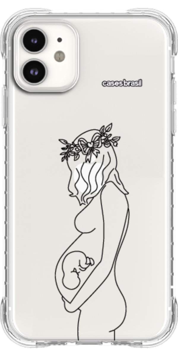 Capinha para Celular Traços de Amor Gestante