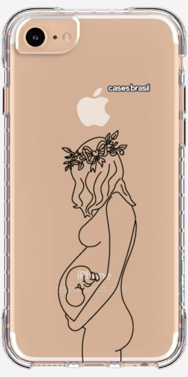 Capinha para Celular Traços de Amor Gestante
