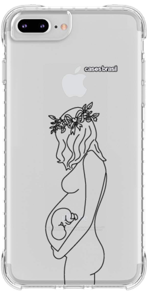 Capinha para Celular Traços de Amor Gestante
