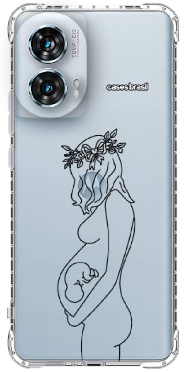 Capinha para Celular Traços de Amor Gestante