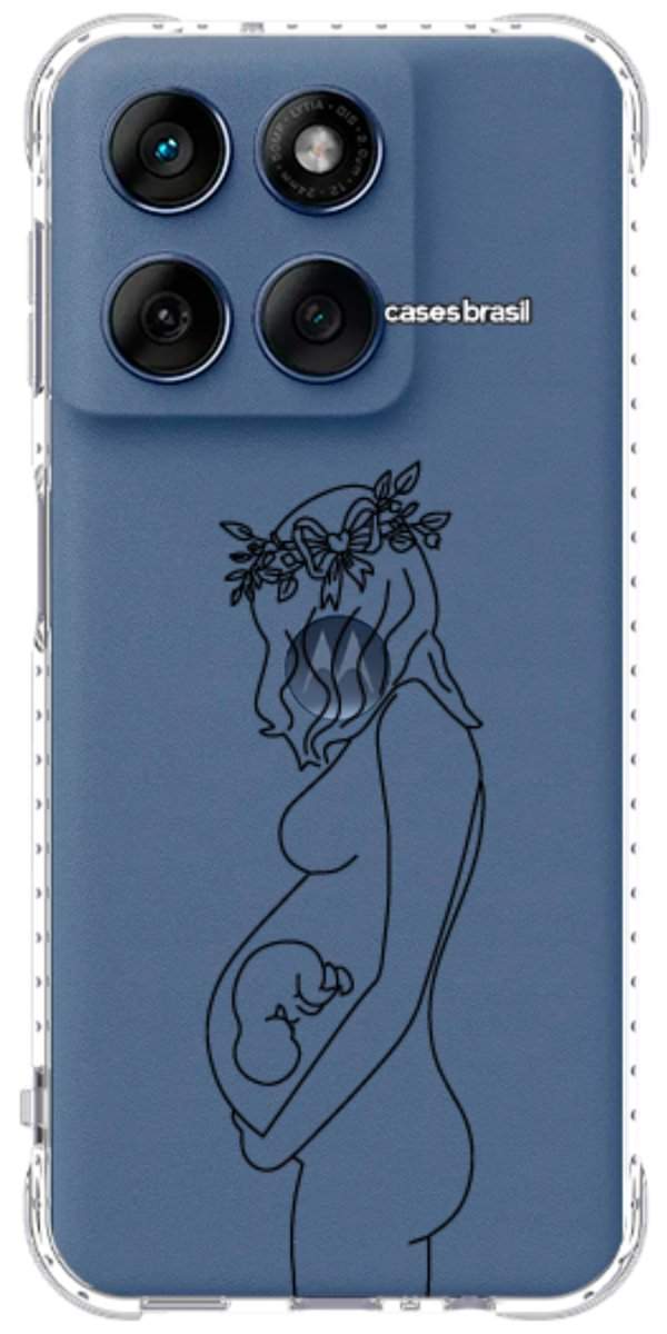 Capinha para Celular Traços de Amor Gestante