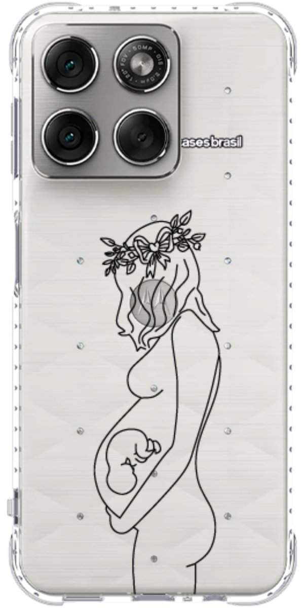 Capinha para Celular Traços de Amor Gestante