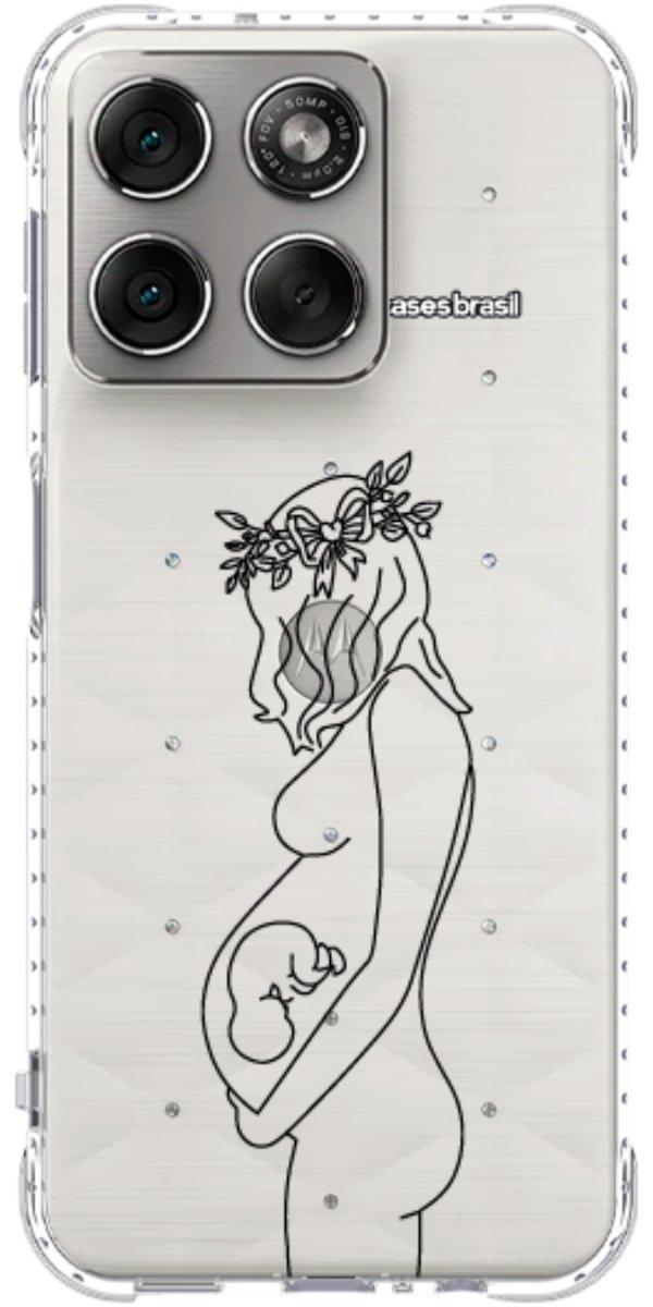 Capinha para Celular Traços de Amor Gestante