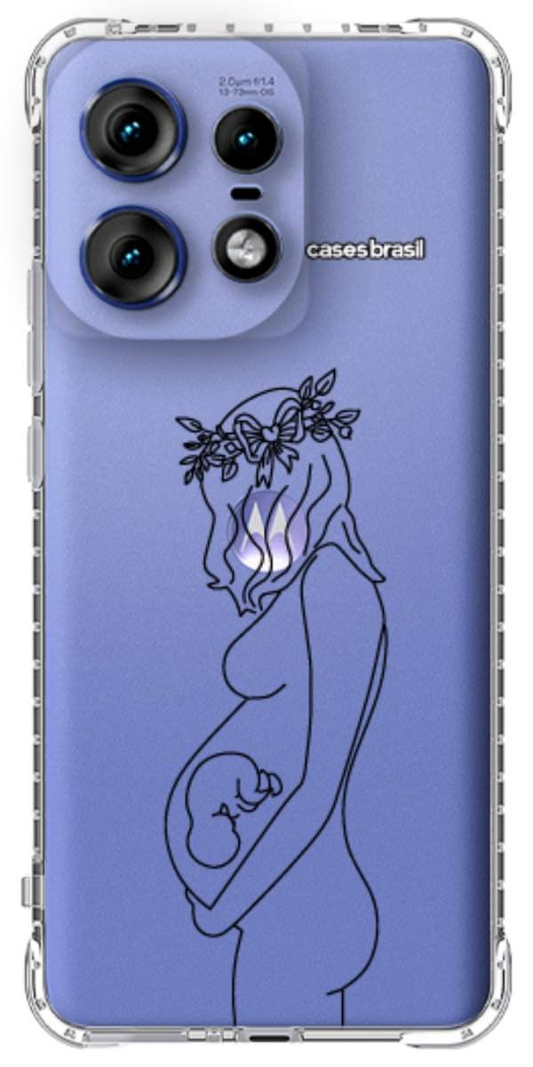 Capinha para Celular Traços de Amor Gestante