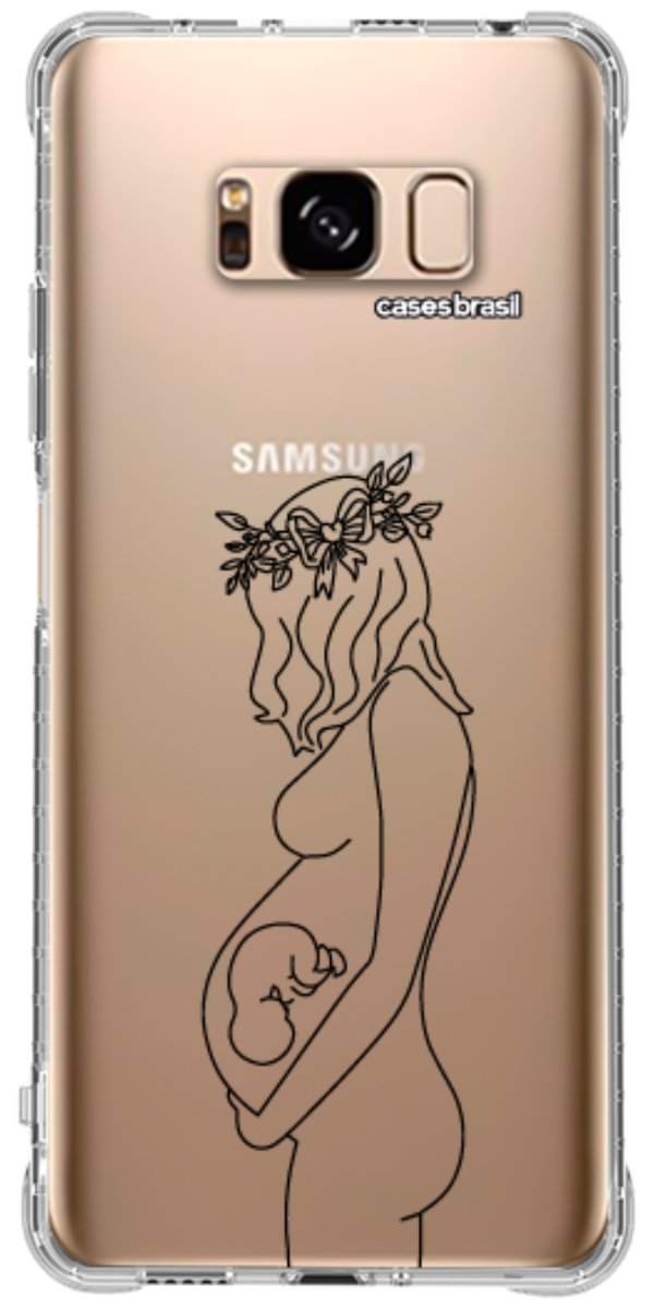 Capinha para Celular Traços de Amor Gestante