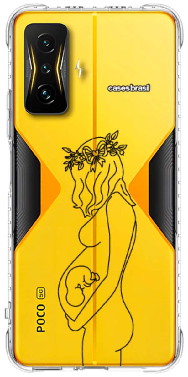 Capinha para Celular Traços de Amor Gestante