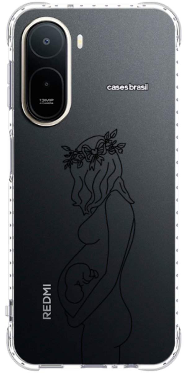 Capinha para Celular Traços de Amor Gestante