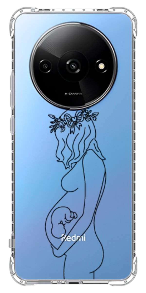 Capinha para Celular Traços de Amor Gestante