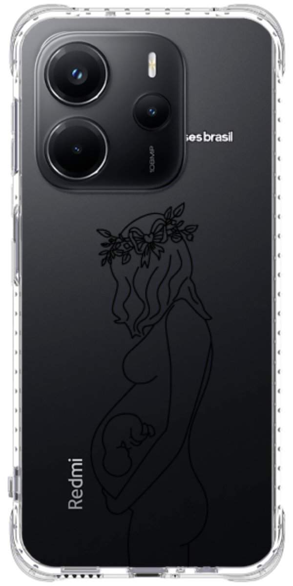 Capinha para Celular Traços de Amor Gestante