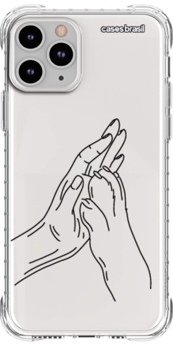 Capinha para Celular Traços de Amor Mãos Unidas