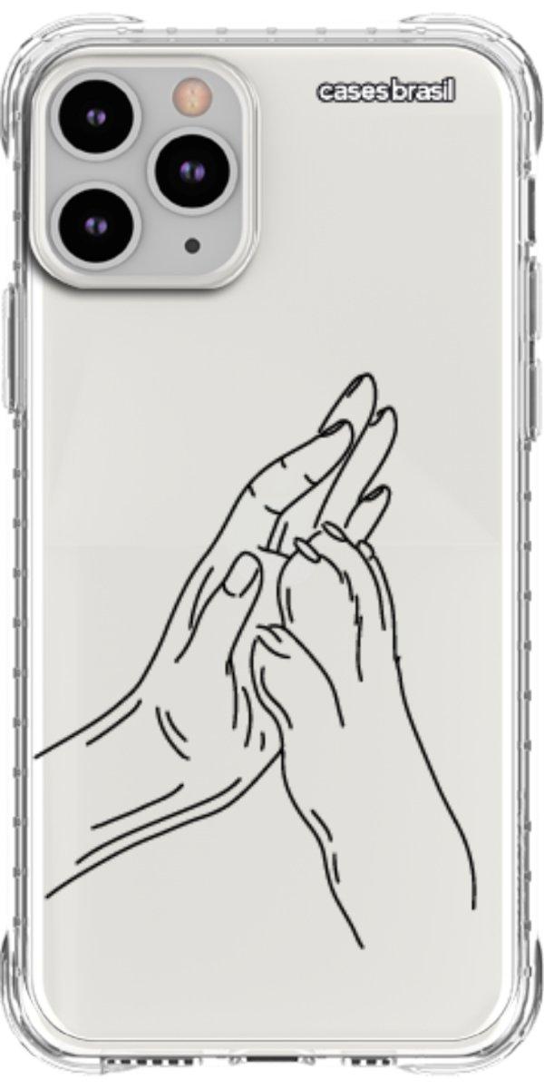 Capinha para Celular Traços de Amor Mãos Unidas