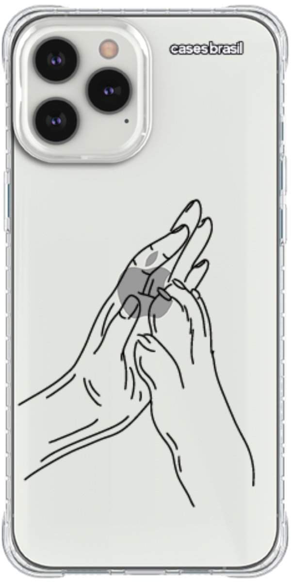 Capinha para Celular Traços de Amor Mãos Unidas