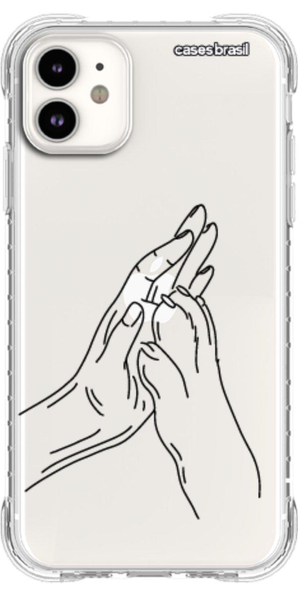 Capinha para Celular Traços de Amor Mãos Unidas