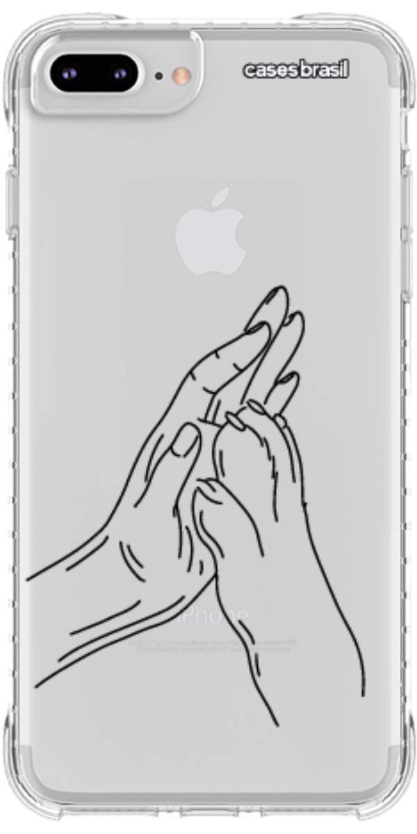 Capinha para Celular Traços de Amor Mãos Unidas