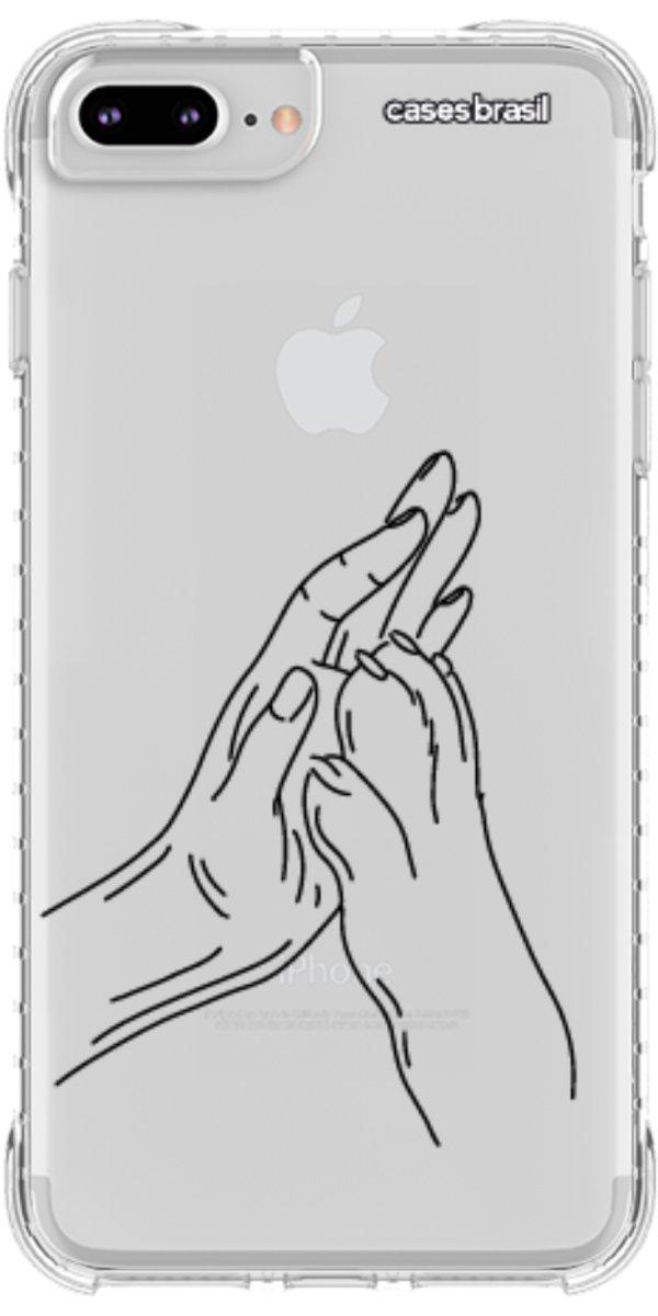Capinha para Celular Traços de Amor Mãos Unidas