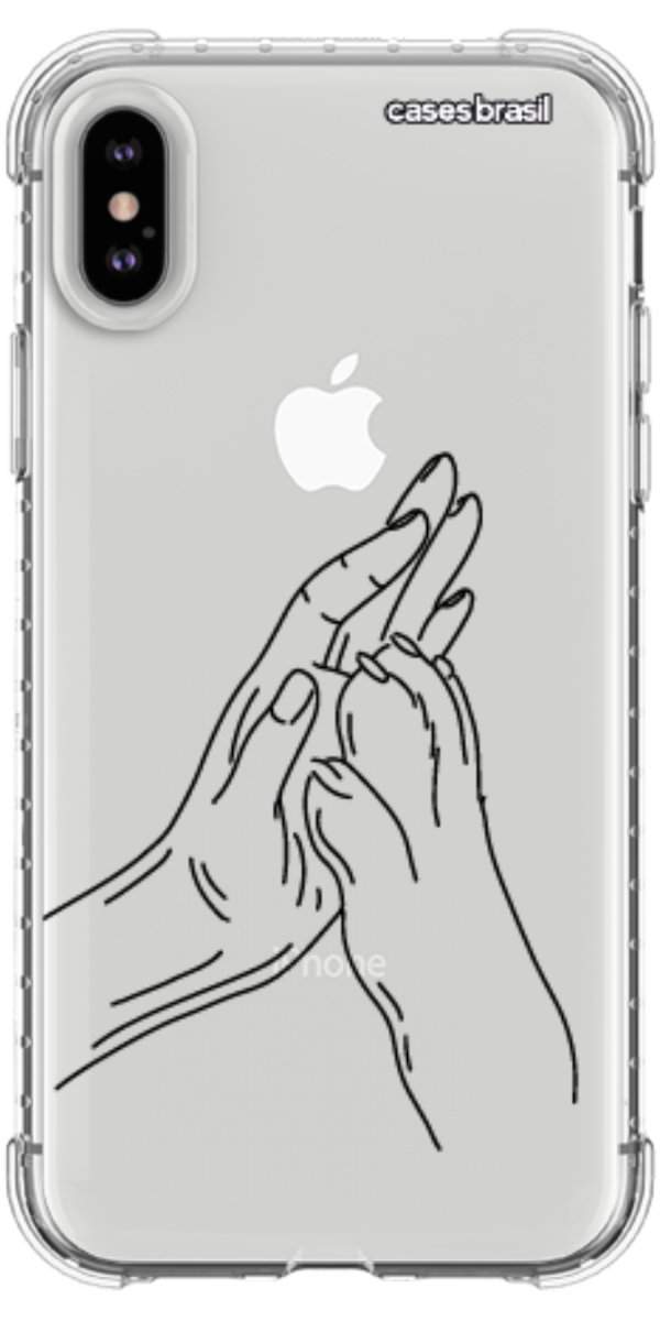 Capinha para Celular Traços de Amor Mãos Unidas