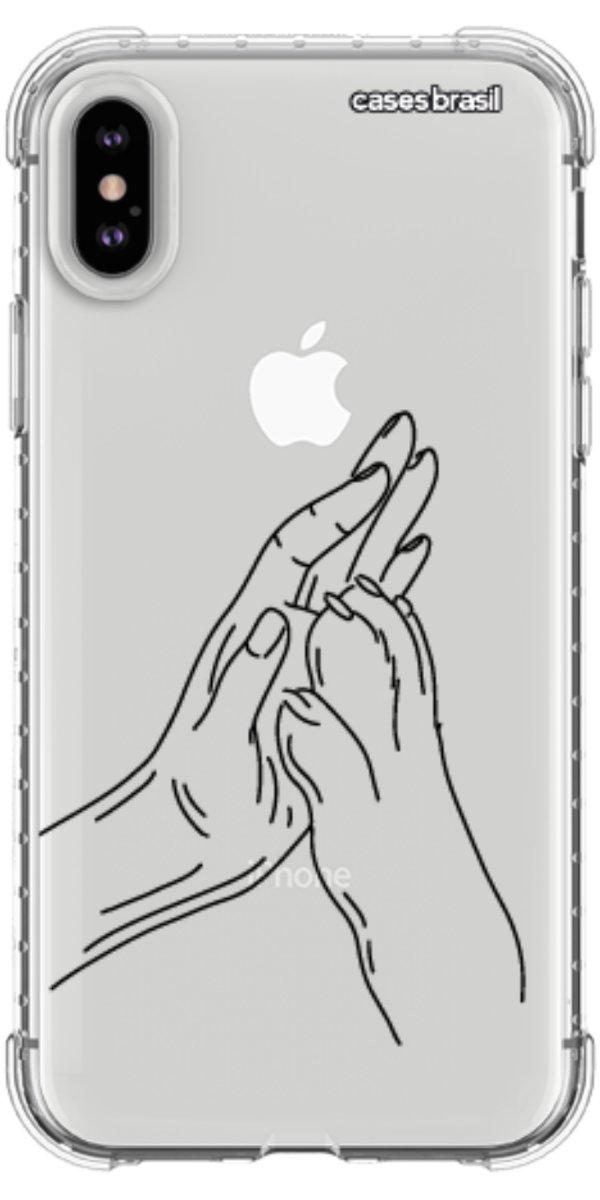 Capinha para Celular Traços de Amor Mãos Unidas