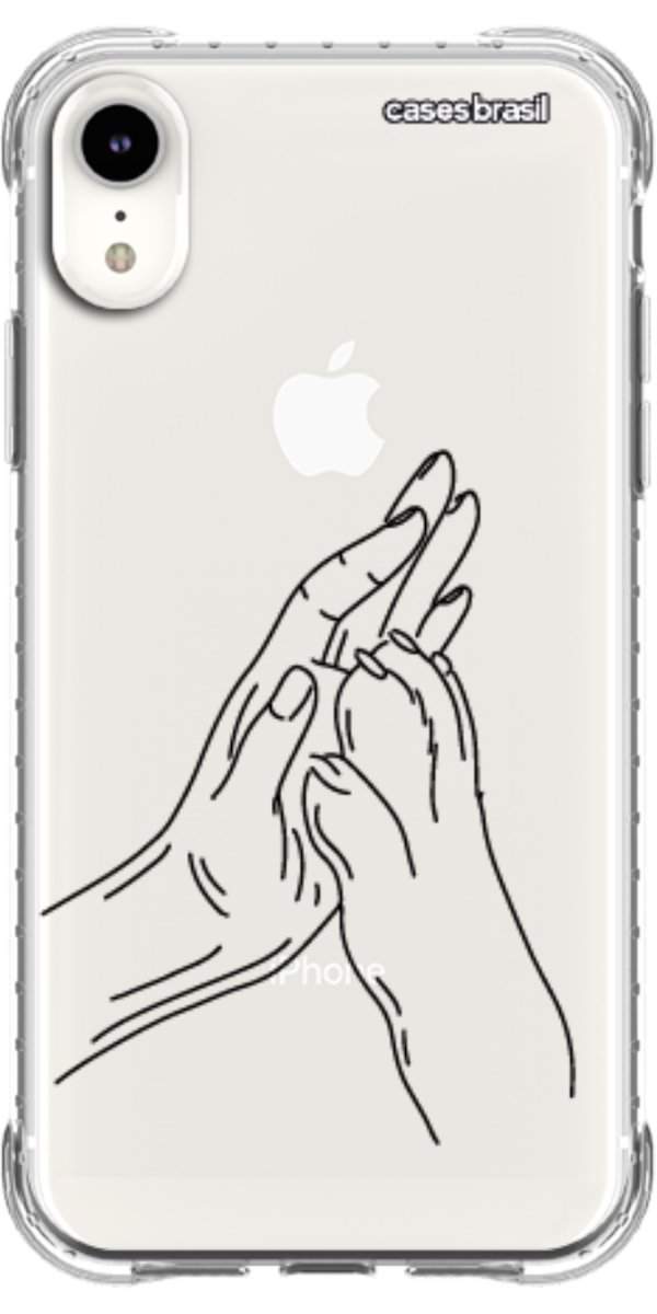 Capinha para Celular Traços de Amor Mãos Unidas
